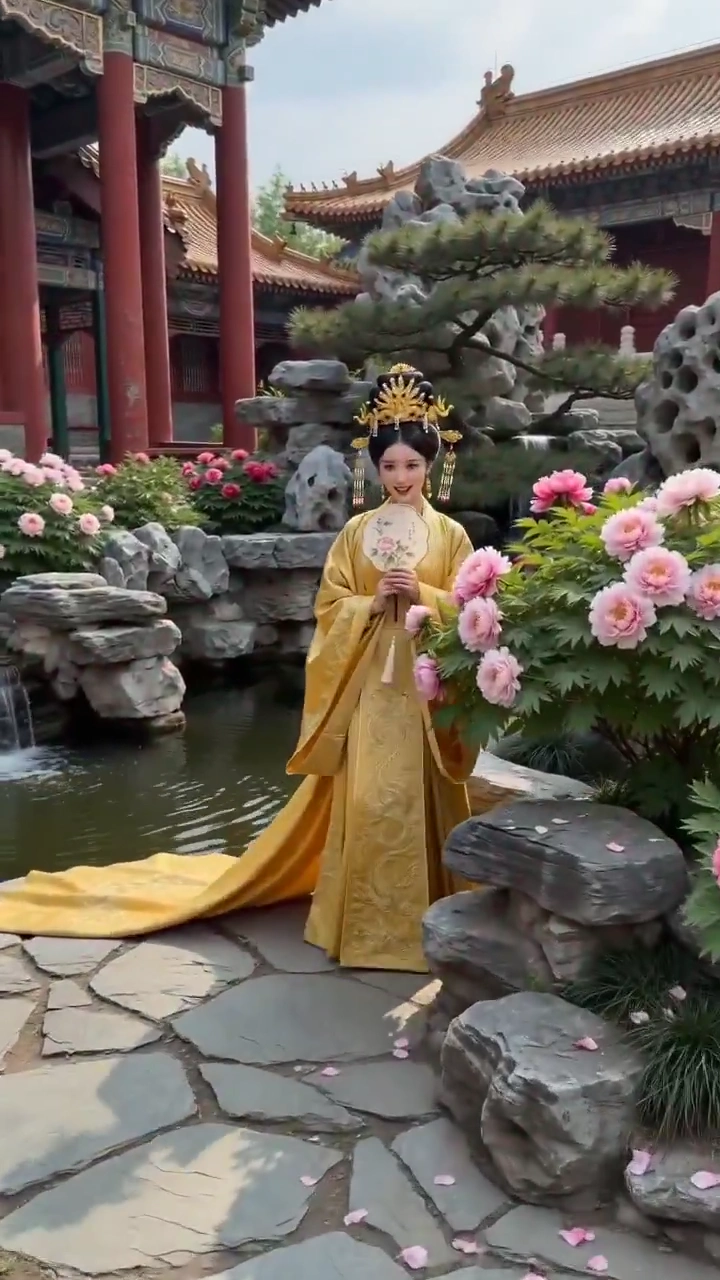 The Empress's Awkward Moment in the Garden