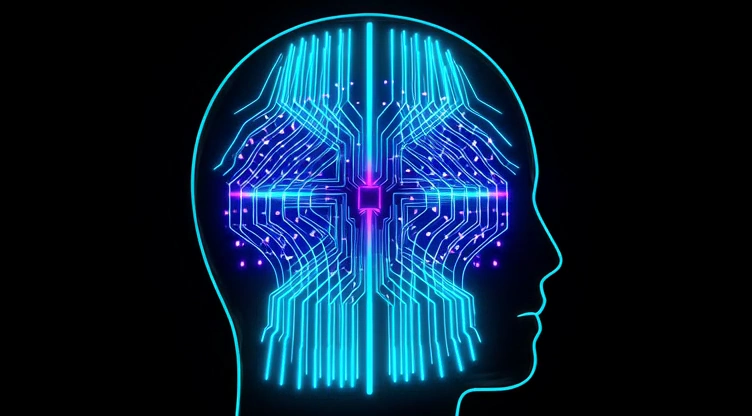 Minimalist Vector-Style Quantum Silhouette