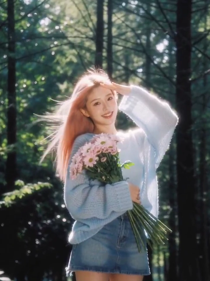 Impressionist Forest Photo Shoot With Vintage Flash