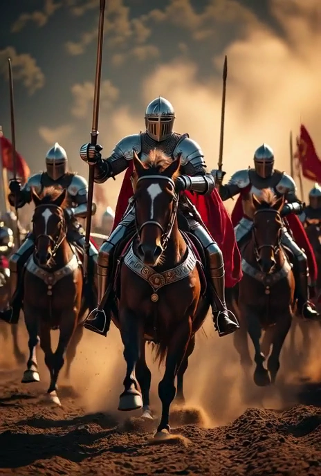Riders of Valor: The Majesty of Medieval Knights in Action