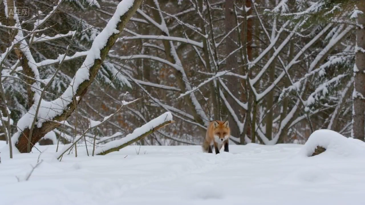 Winter Predator: Fox Tracks Hidden Life Beneath Snow