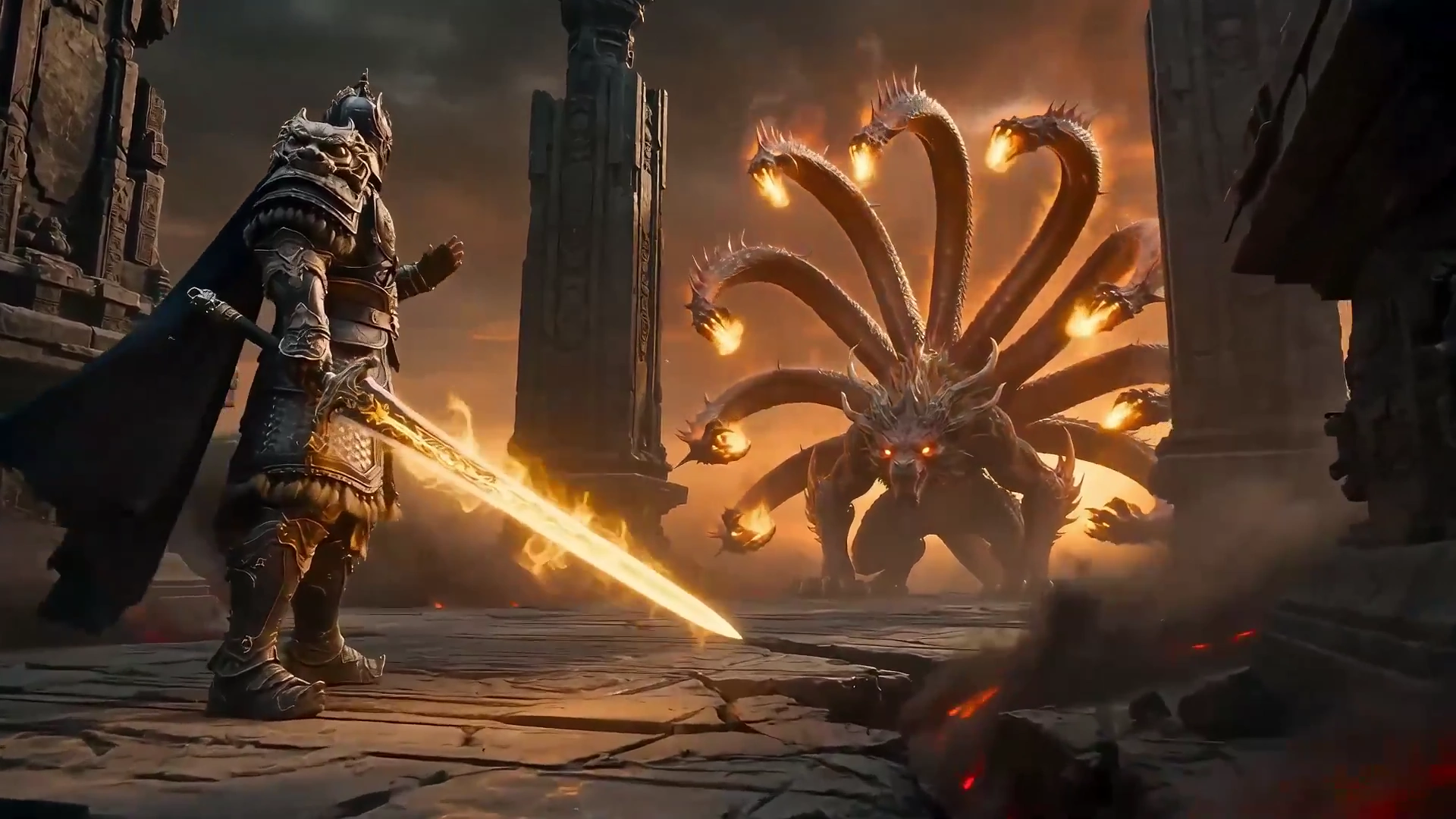 Battle for the Divine Throne: Warriors and Demons Collide