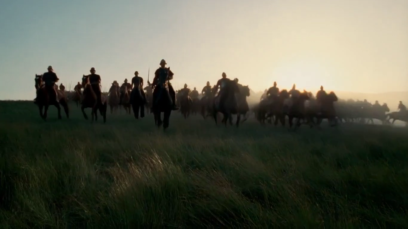 Epic Cavalry Charge: Dawn’s First Light on the Battlefield