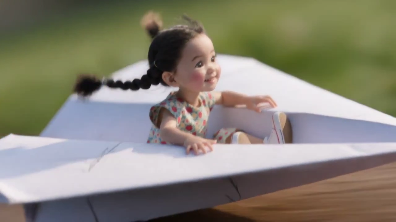 Whimsical Park Adventures of a Little Girl