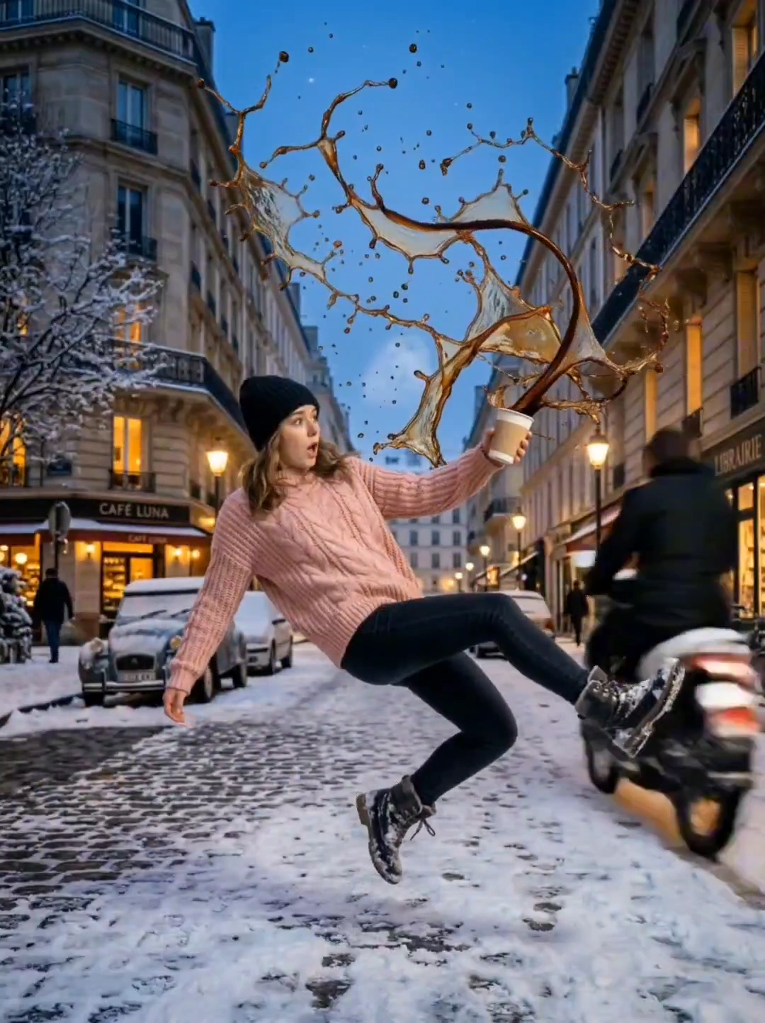 Café Chaos: Capturing a Moment of Serene Disarray