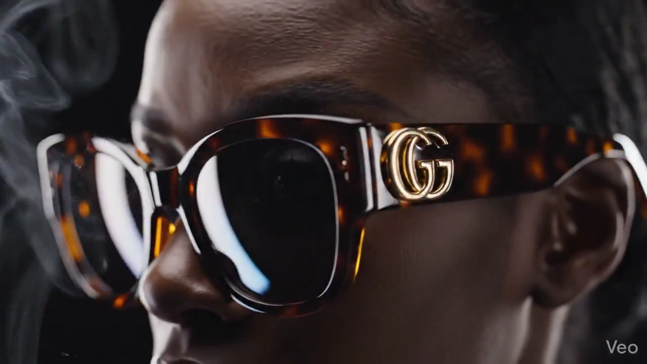 What makes Gucci sunglasses the epitome of dark luxury?