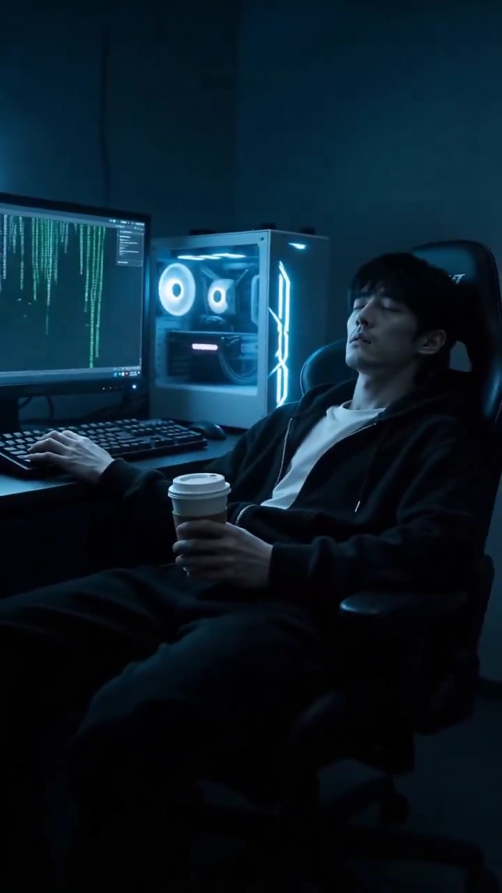 When Code Writes You: A Dystopian Short Drama on Human-AI Fusion