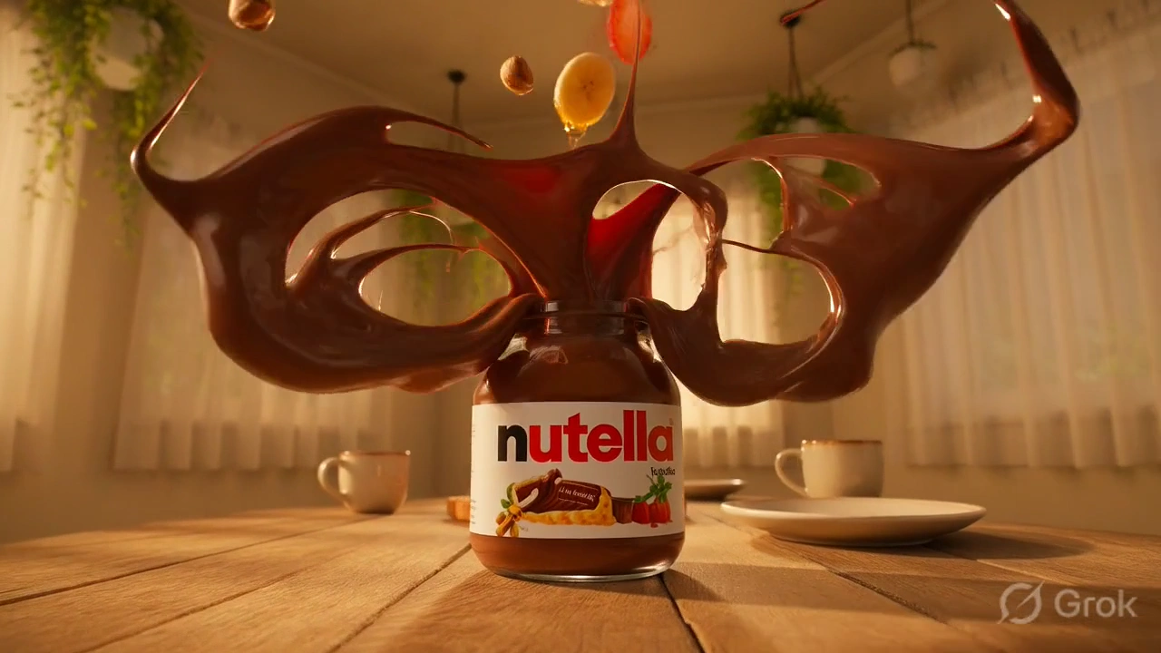 Morning Glow: The Art of Nutella in a Luxurious Breakfast Setting