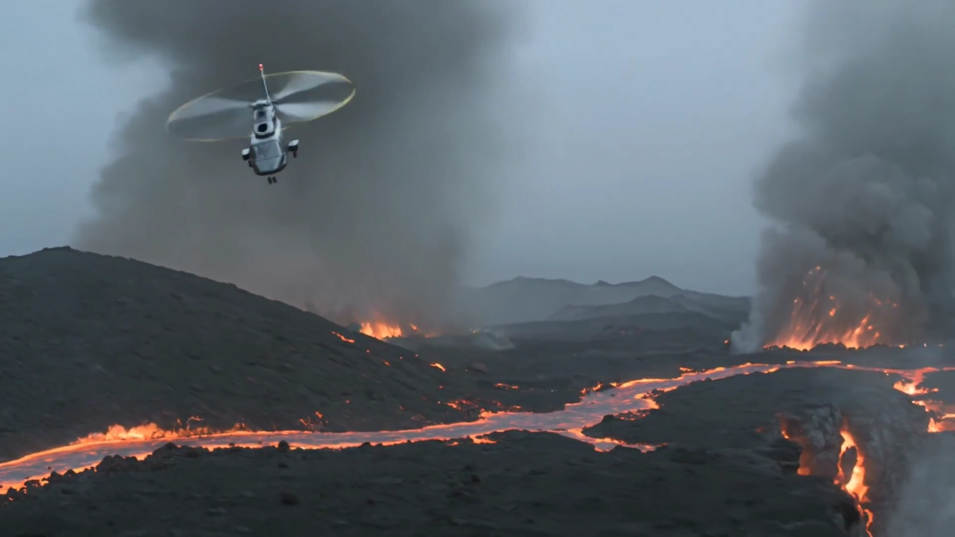 Into the Fiery Abyss: Unveiling a Dragon Skeleton Inside a Volcanic Crater
