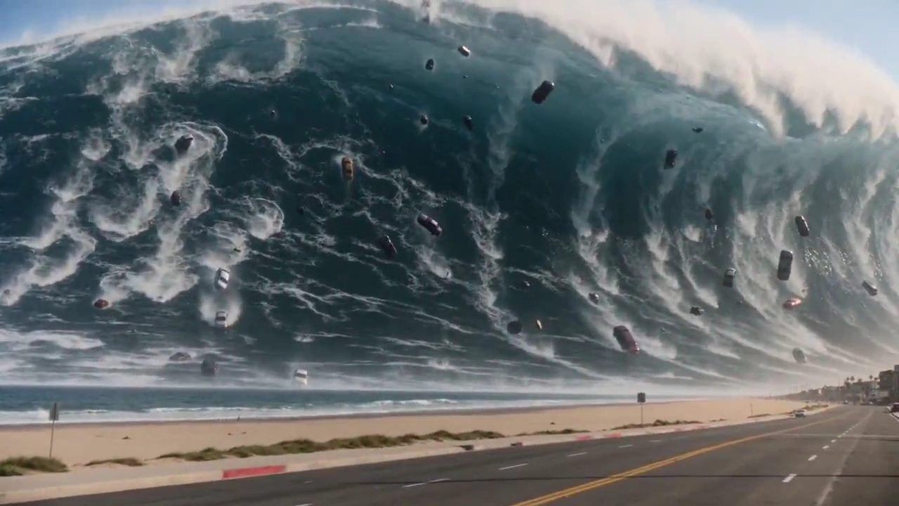 Inside the Suspended Ocean: A Tsunami Frozen in Time