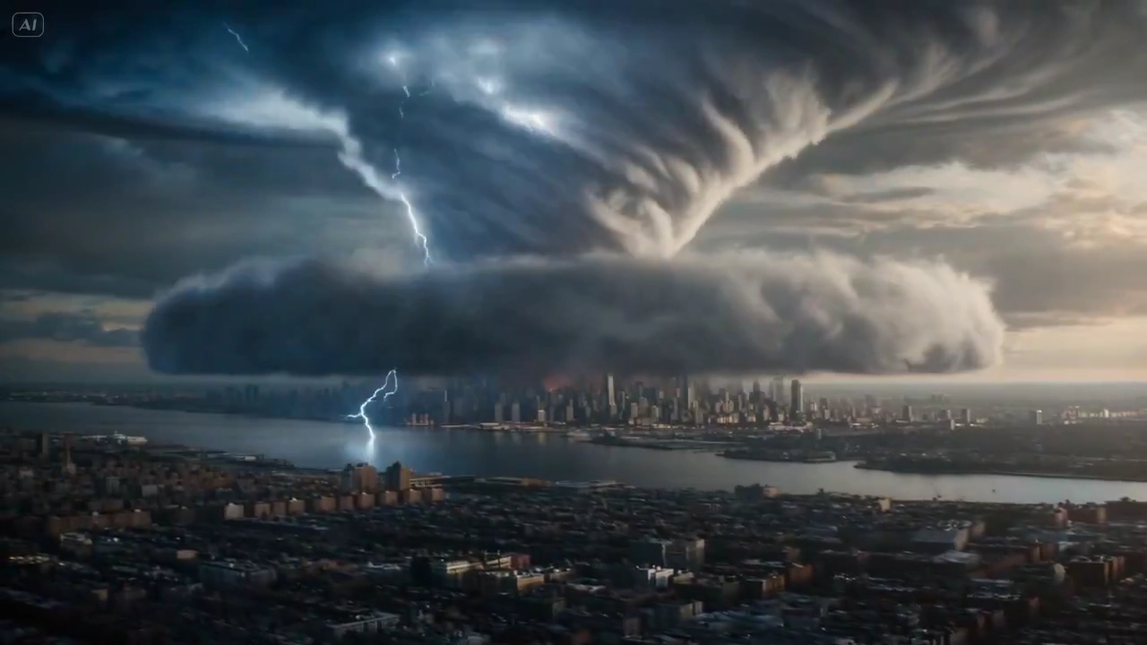 When a Living Hurricane Commands the Urban Skyline