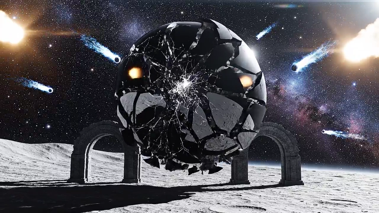 Celestial Fractures: Comets and Mirrors Unveil a Lunar Eclipse Message