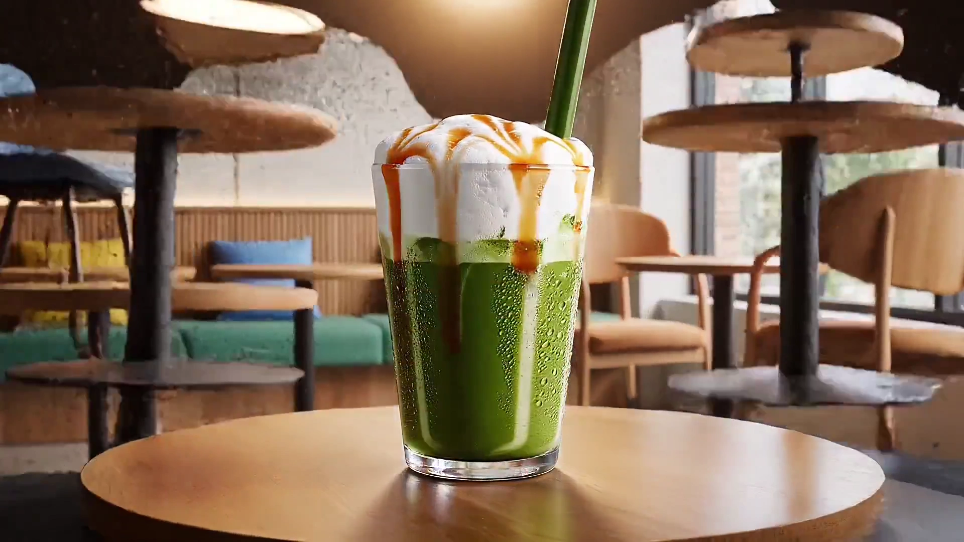 Enchanting Evolution of a Coffee Bean into Starbucks Classics Inside a Modern Cafe