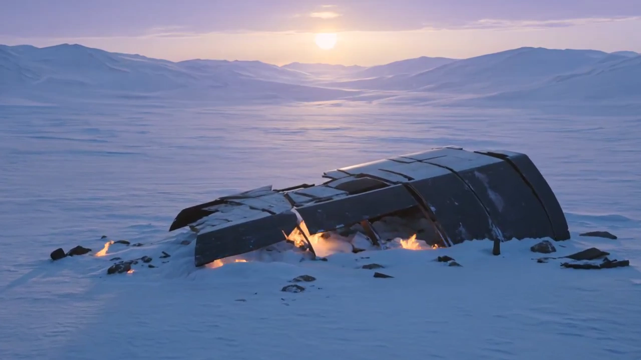 Epic Visuals of a Stranded Astronaut in a Frozen Extraterrestrial World