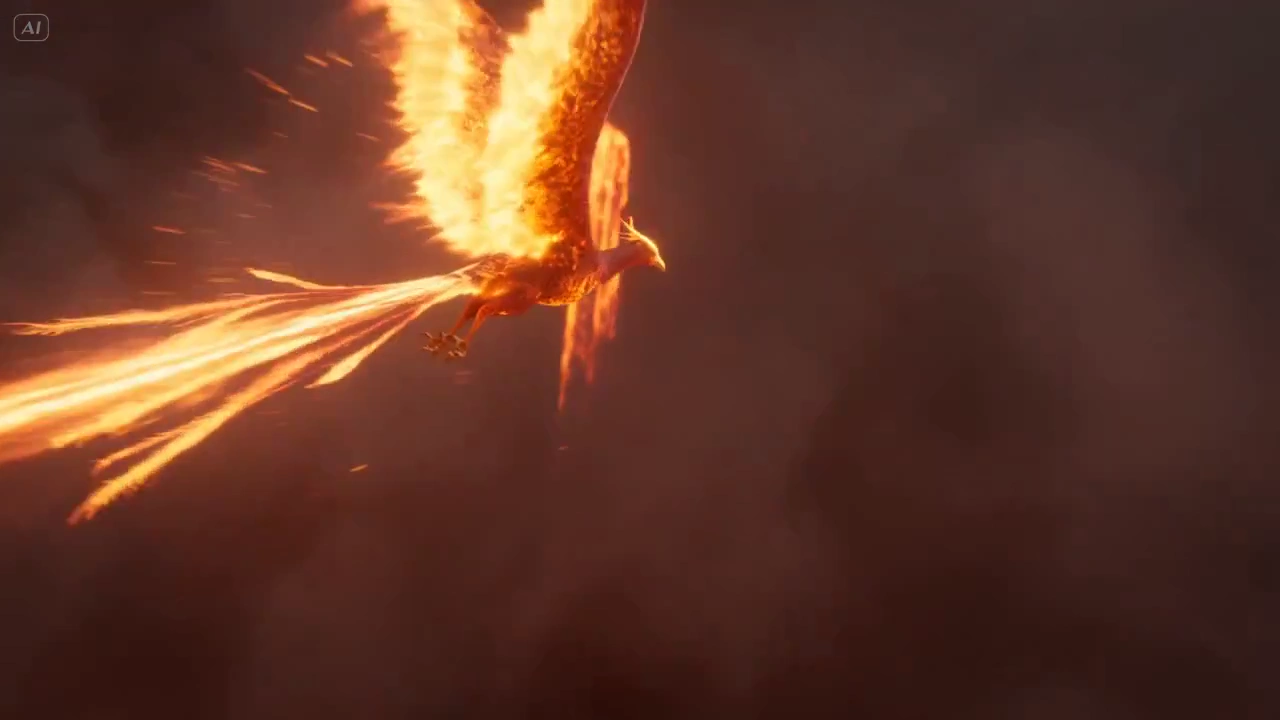 Volcanic Skies Ignite as Embers Meet Lightning in Aerial Battle