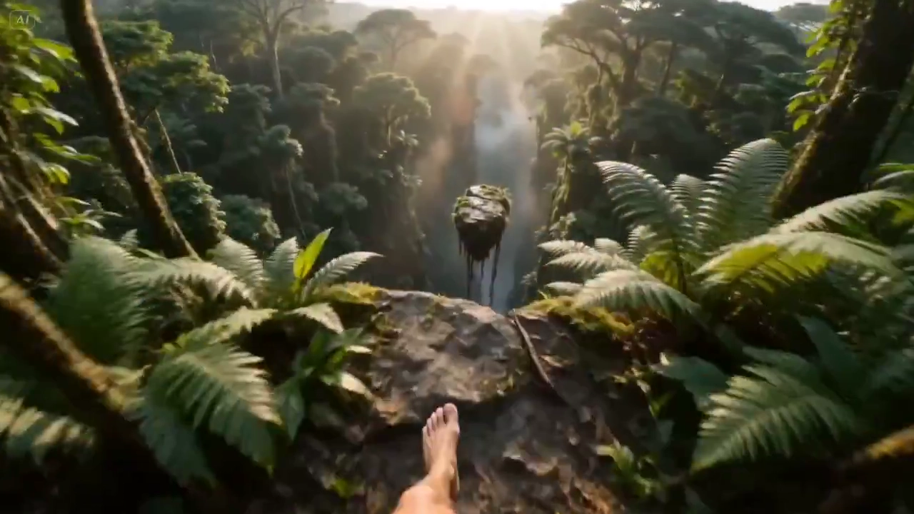 Relentless Parkour Through a Towering Tropical Canyon Edge