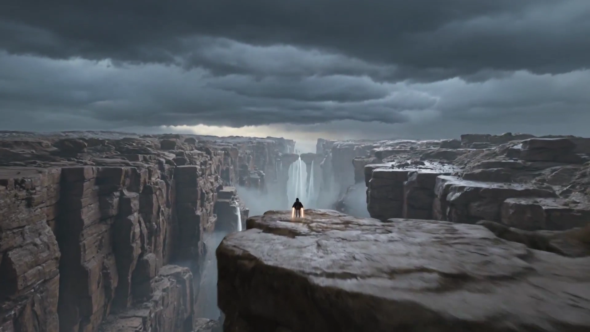 Edge of Oblivion: A Daredevil’s Plunge Into a Chaotic Mountain Tempest