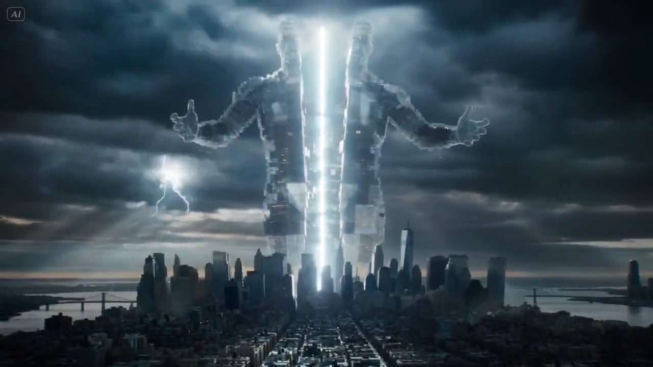 Fractured Megacity: Geometry and Gravity Clash in a Multiverse Divide