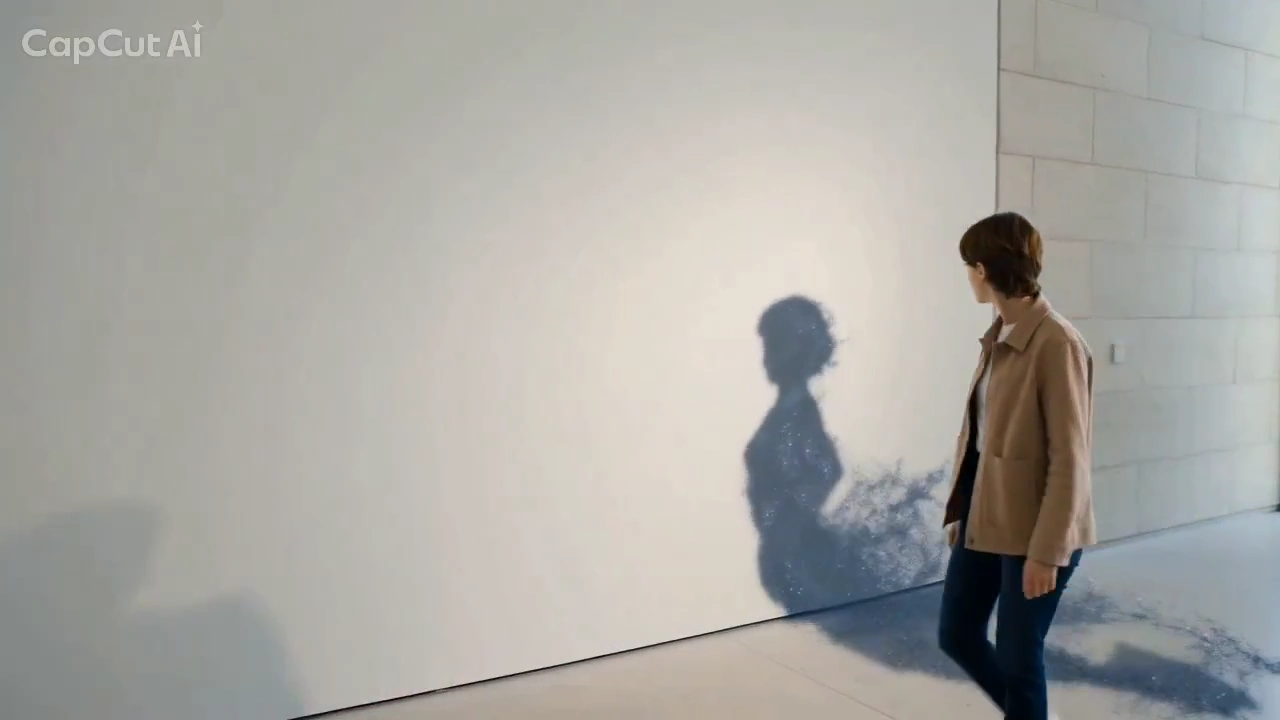 Golden light spills on a shadow that dances to life