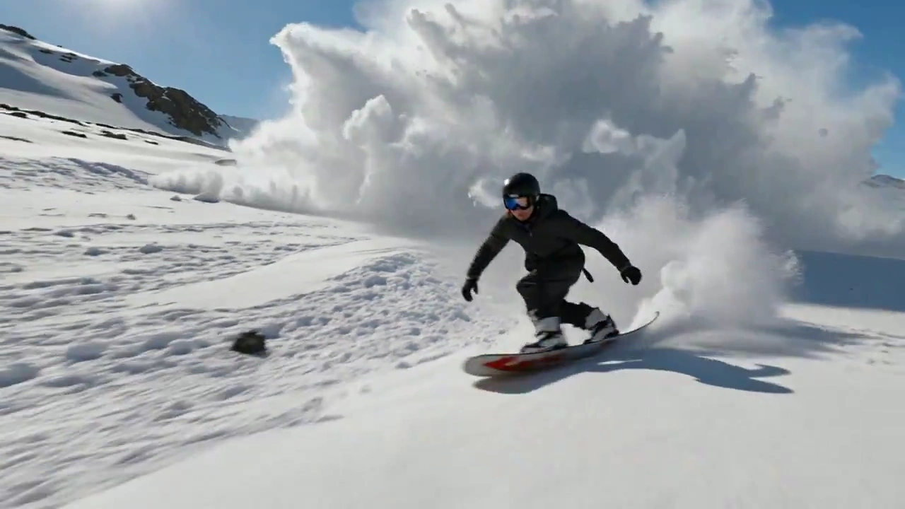 Frozen Fury: The Chase of Snow and Ice on Steep Slopes