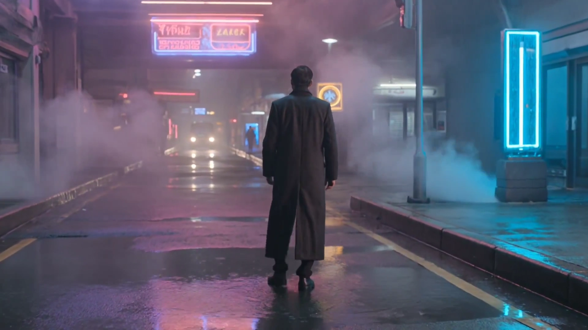 Cyberpunk Solitude: An Intimate Glimpse of a Rain-Soaked Future