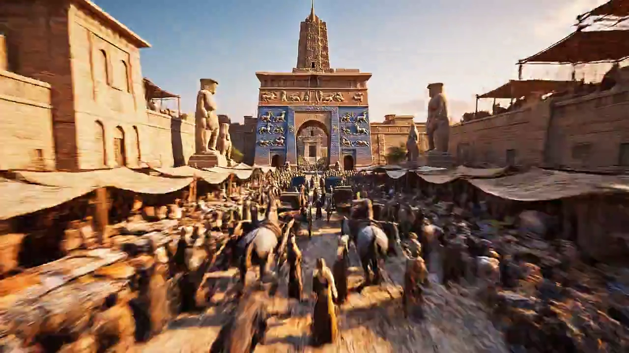 Dynamic FPV Journey Across the Majestic Babylonian Landscape