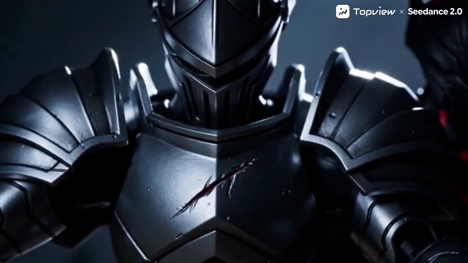 Epic Final Battle in a Ruined Sanctuary with Stunning Visual Drama