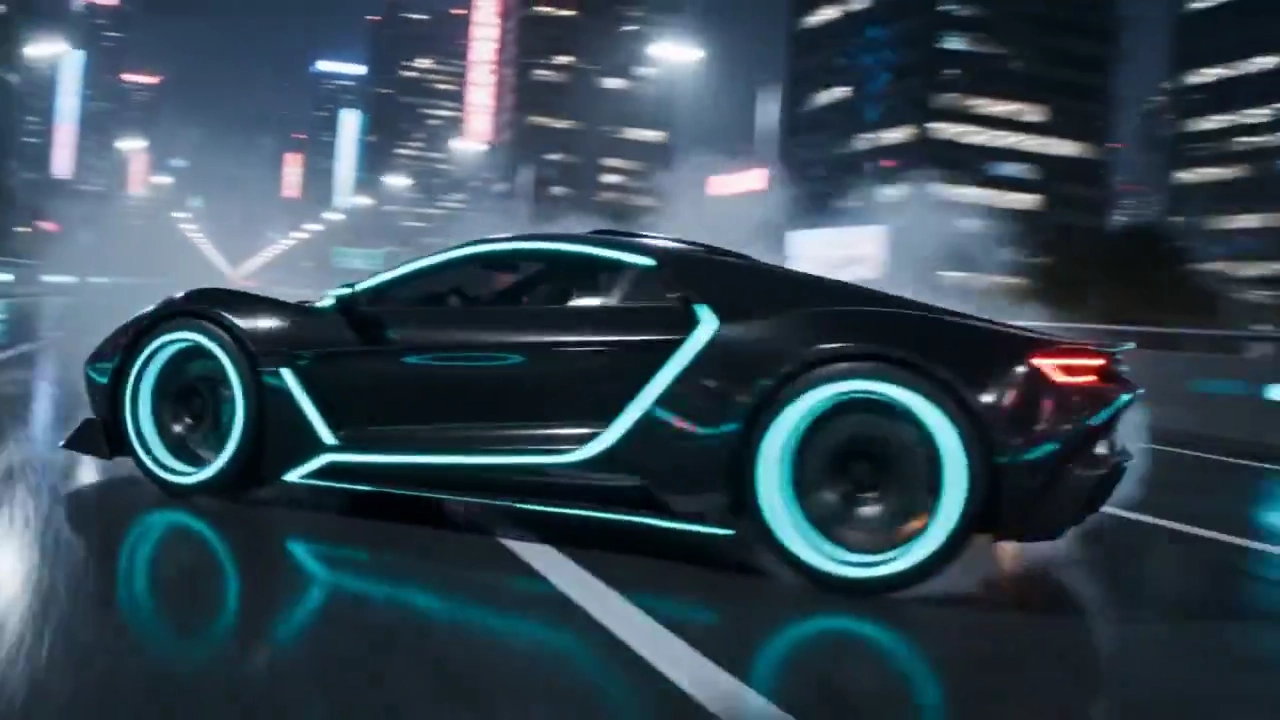 Mechanical Metamorphosis: Cybernetic Shift on a Rain-Soaked Neon Road