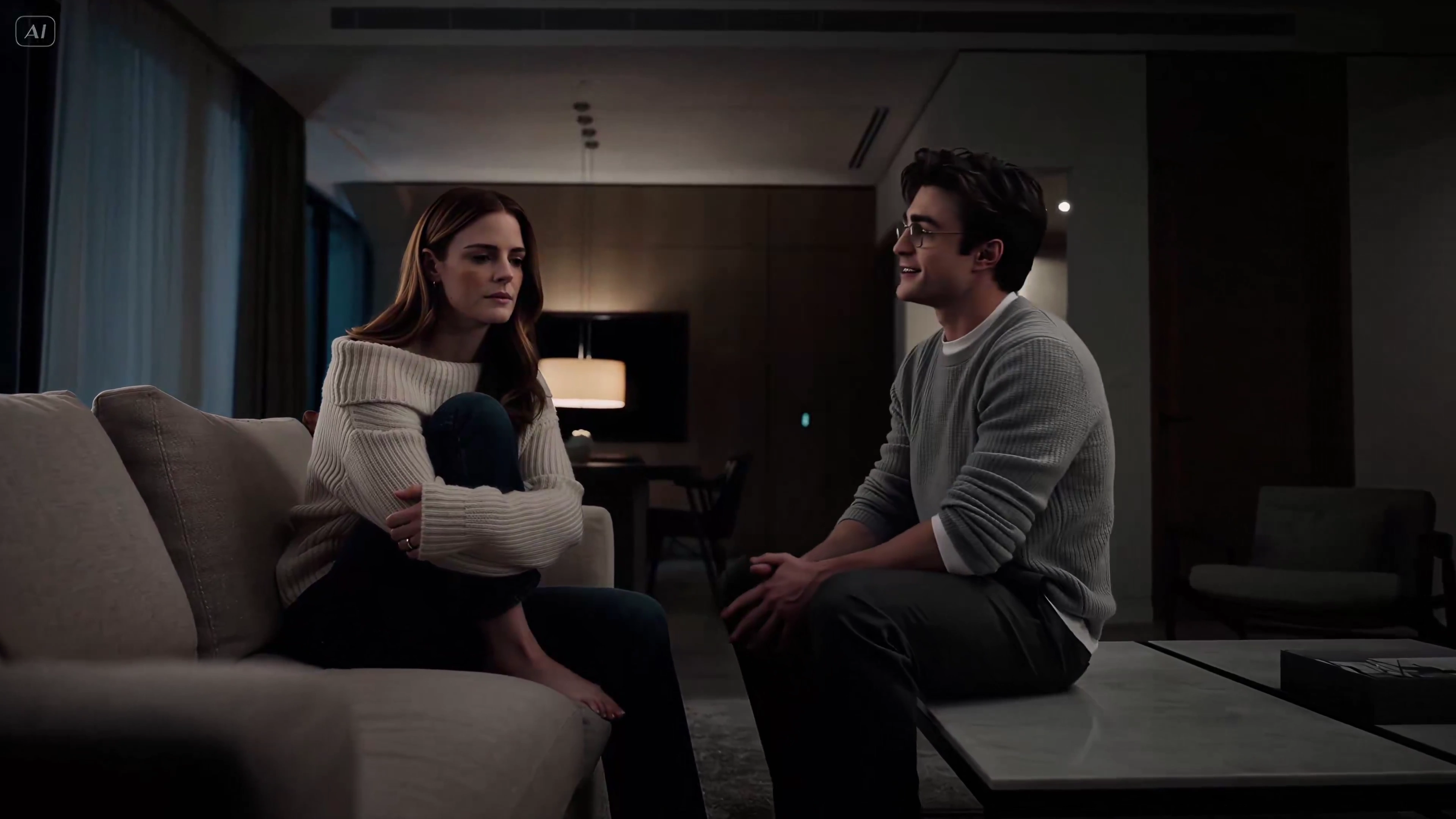 Between Shadows and Silence: The Unspoken Language of a Late-Night Encounter