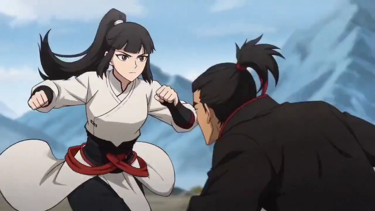 Fluid Animation Showcases Fierce Battle with Explosive Movements