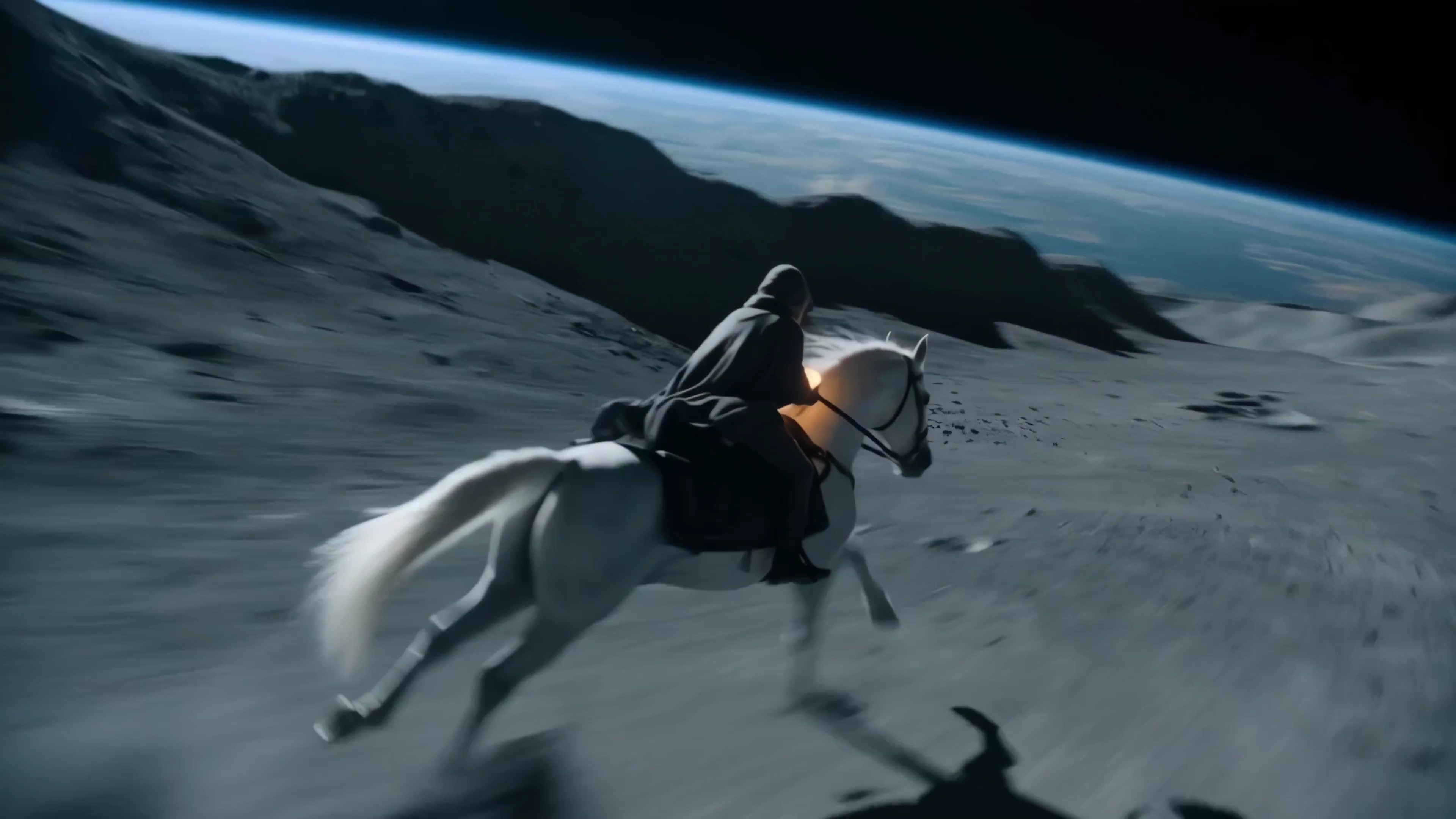 Moonlit Pursuit Reveals Surreal Amusement Park Carousel