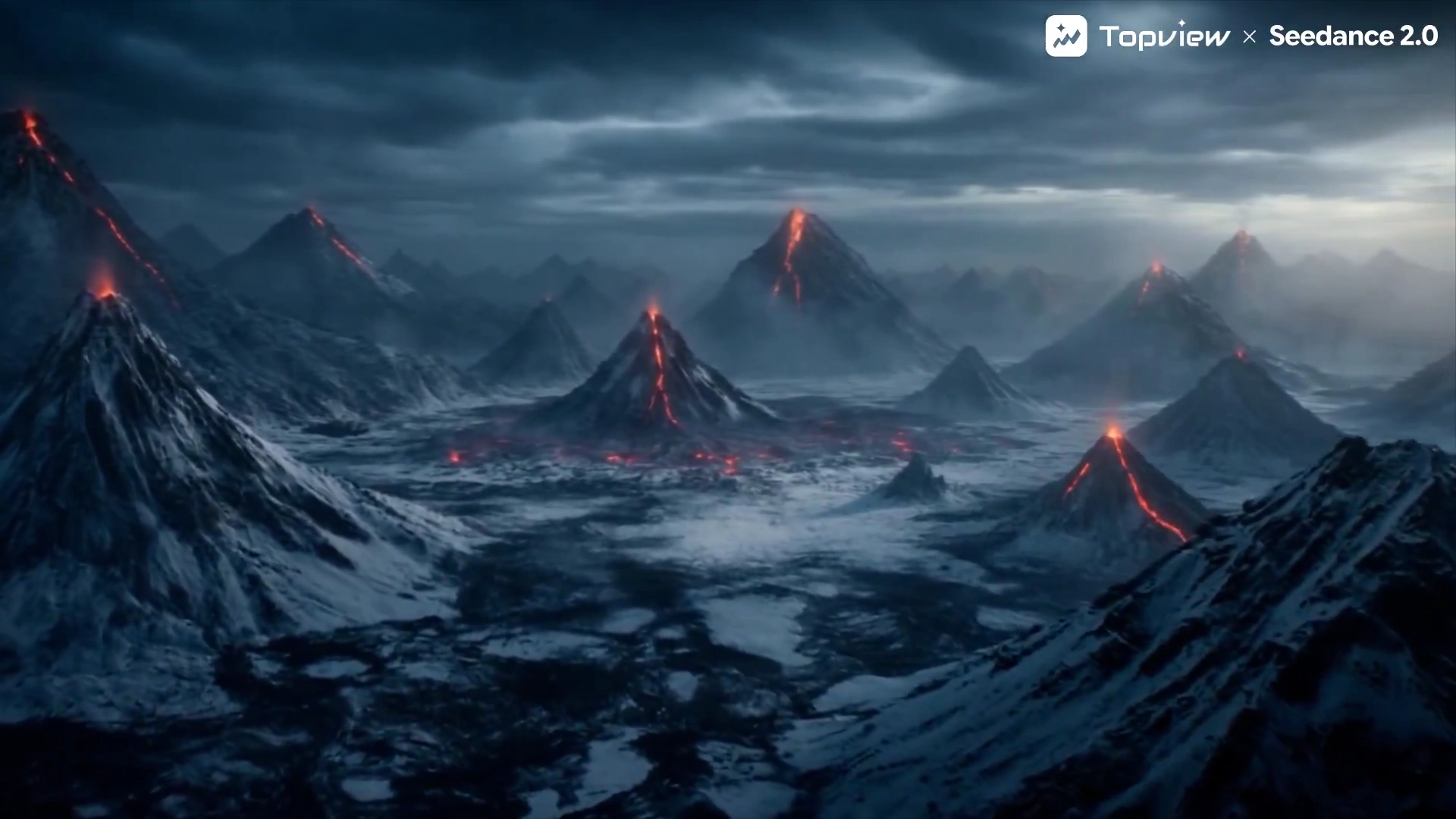 Frozen Lava Duel: A Raw Encounter Between Ice Crystals and Molten Fury