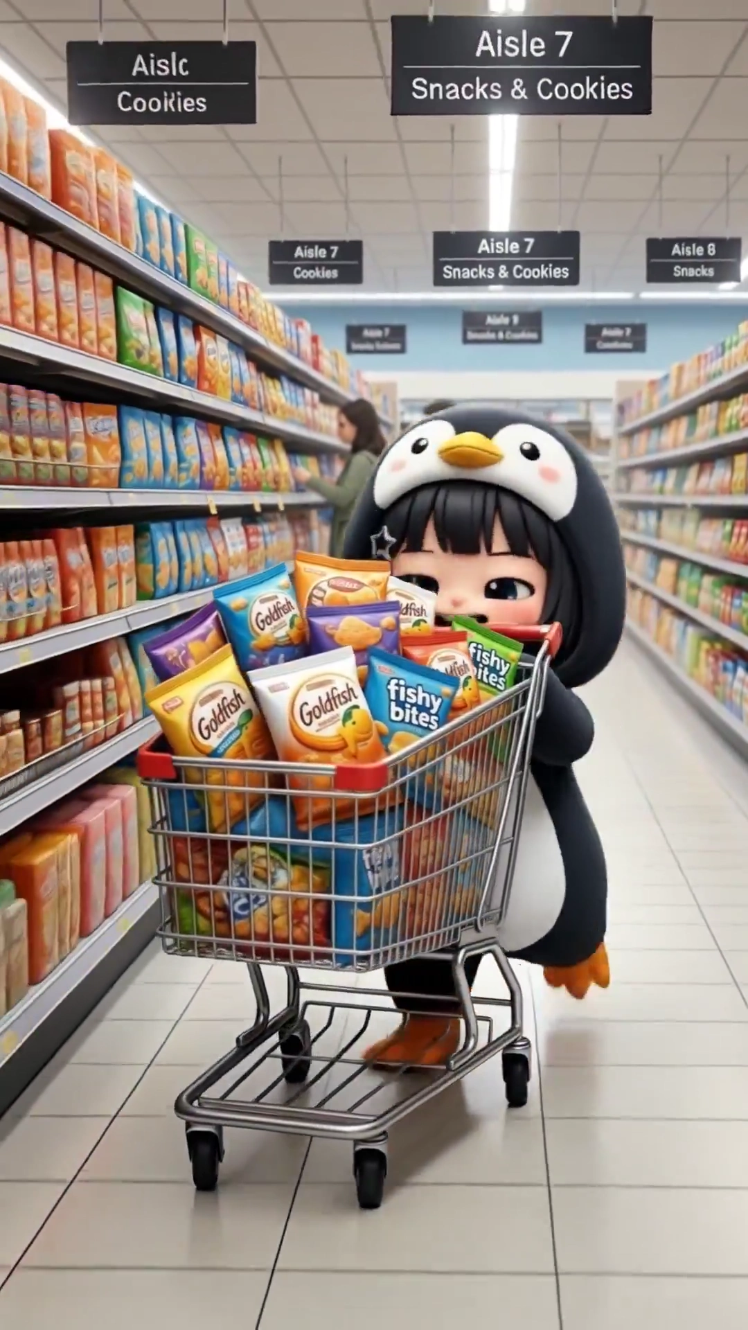 Snack Aisle Sprint: GuguGaga’s Wild Cart Escape