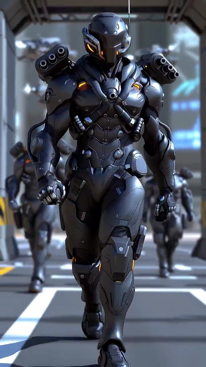 Cinematic Power Surge: TITAN V’s Epic Charge in a Neon-Lit Warzone