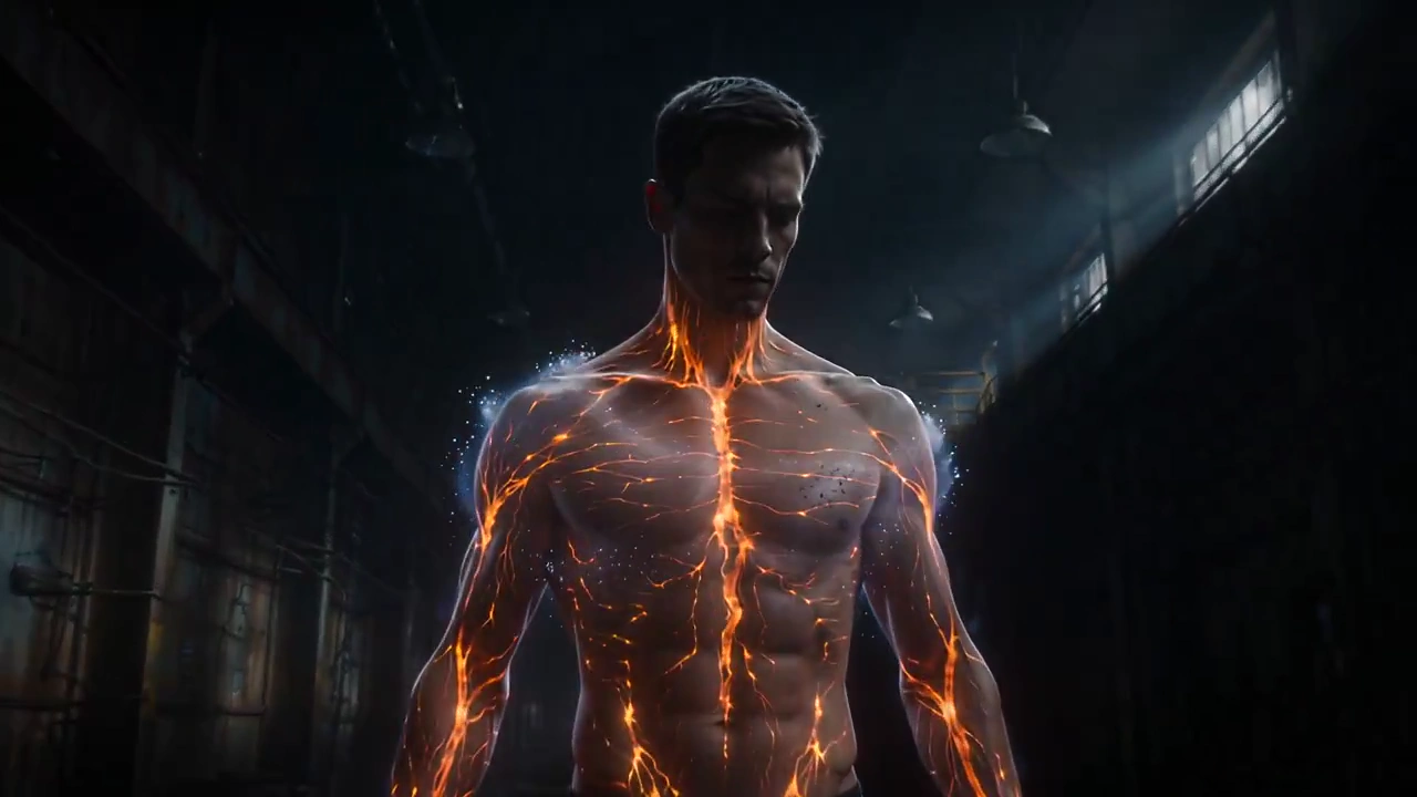 Metamorphosis of Power: From Flesh to Radiant Energy in a Flickering Space