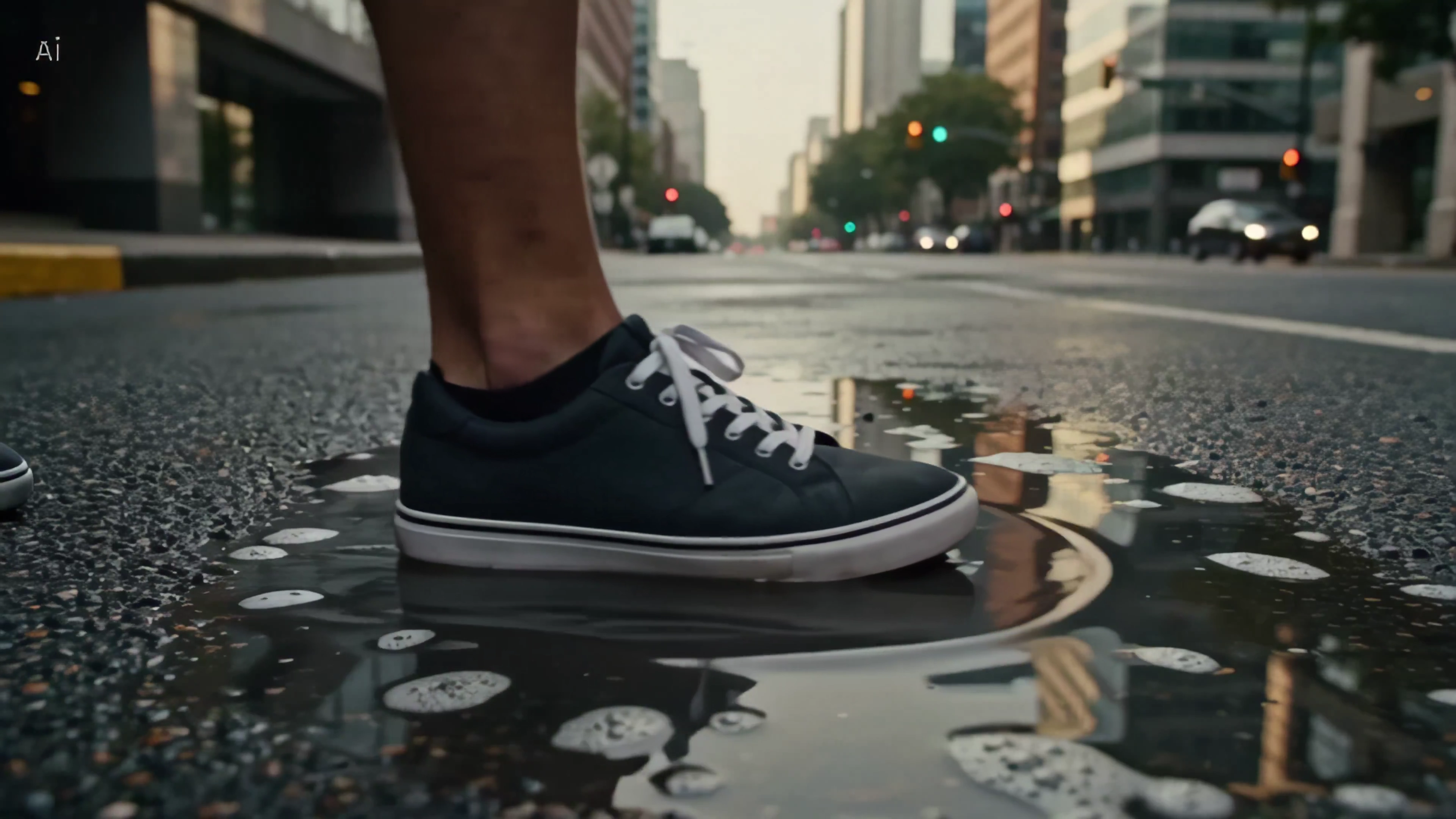 A mirror of the cosmos beneath city feet