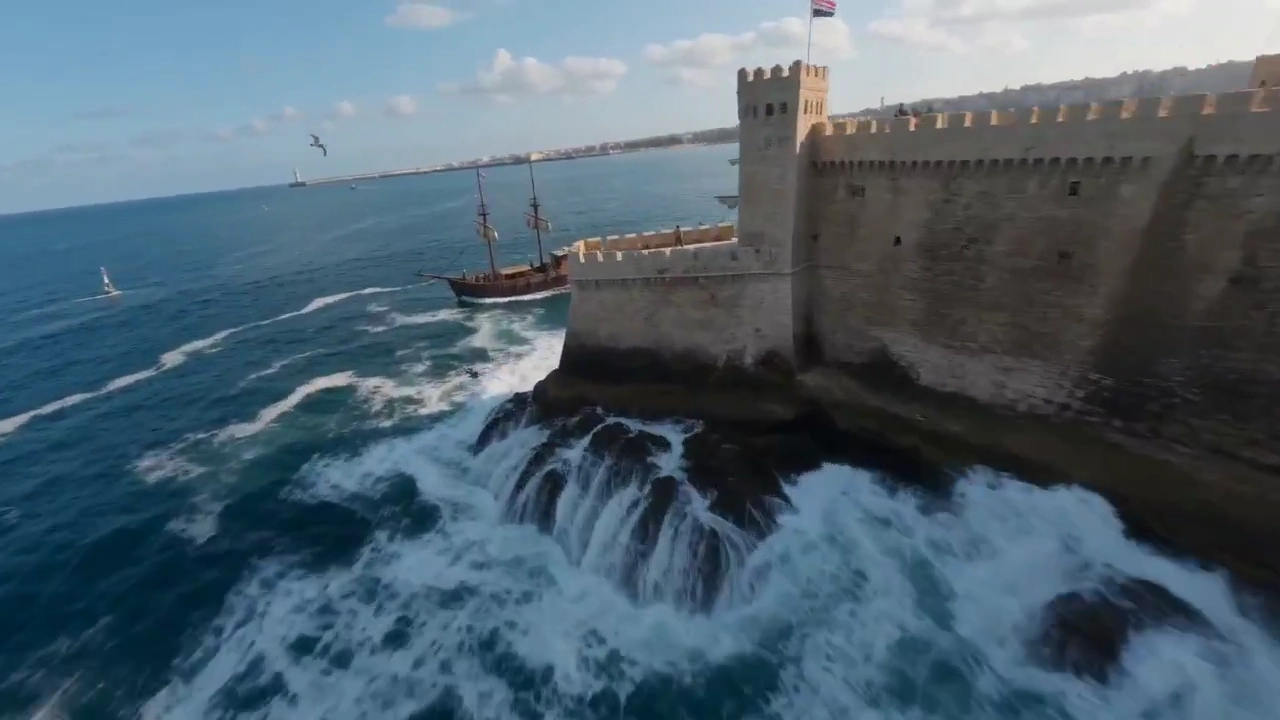 Hyper-Realistic Aerial Journey Over Historic Alexandria