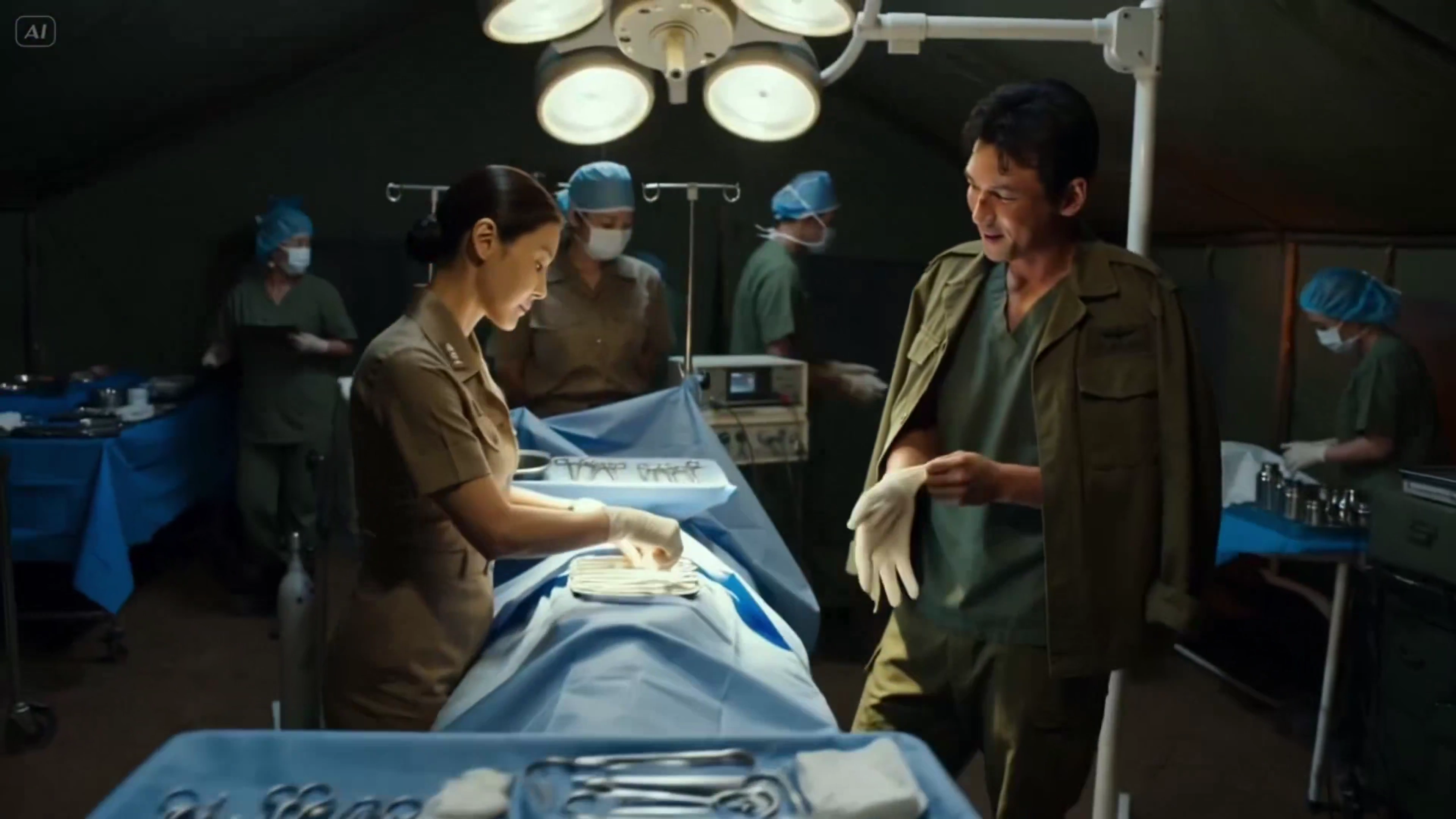 Silent Battles: Unspoken Chemistry in a Field Hospital at War