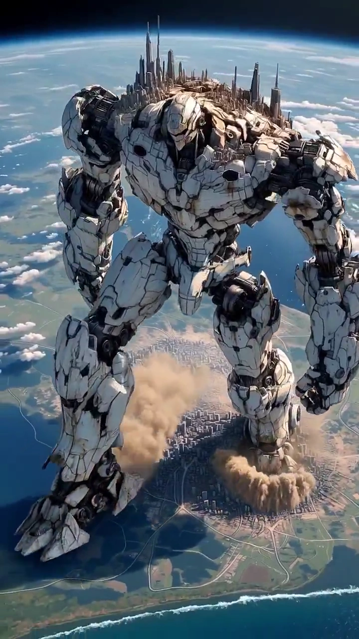 Orbital Giant: The Xeno Leviathan Terraformer Dominates Earth’s Horizon