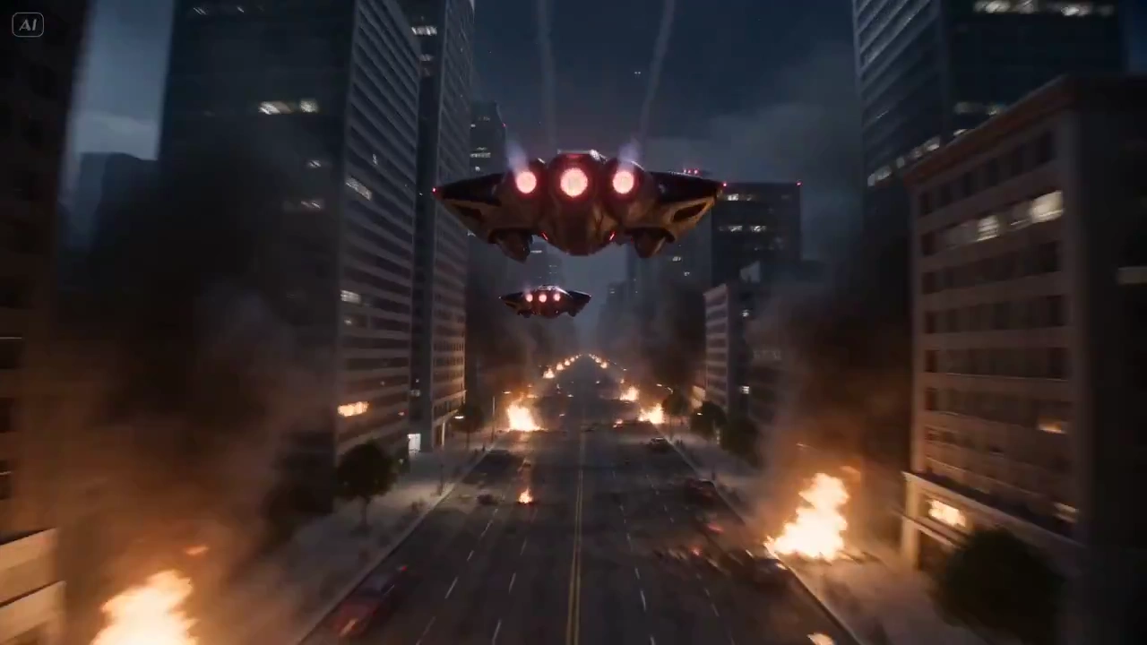 Relentless FPV Chase Among Alien Invaders and Explosions
