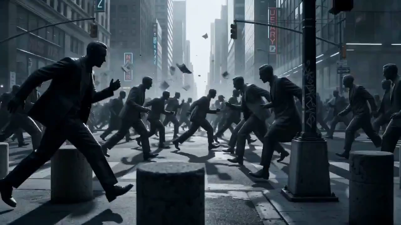 Between Chaos and Calm: A Visual Tale of Time Suspended