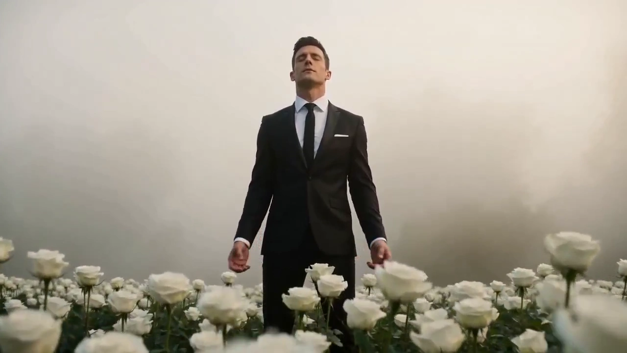 Mystical Transformation: From Empty Hands to Epic Guitar Solo in Foggy Meadow