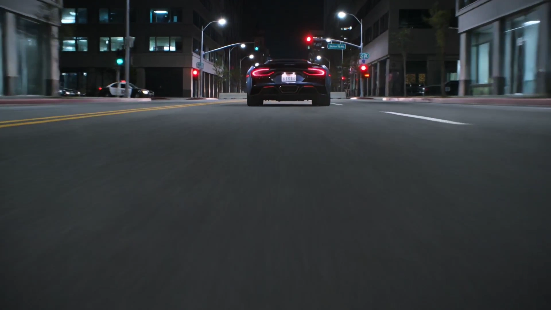 Tense Urban Car Chase Captured with Dynamic Camera Angles