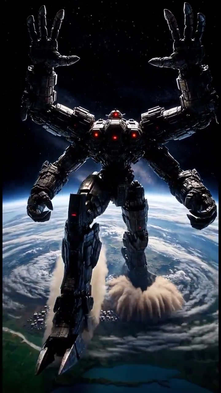 Epic Slow-Motion Descent of Xeno Leviathan in Low Earth Orbit