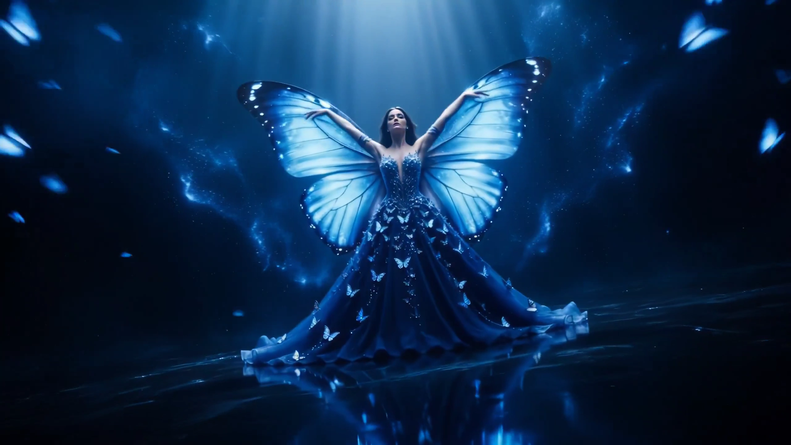 Butterfly Vortex: A Looping 8-Second Ballet