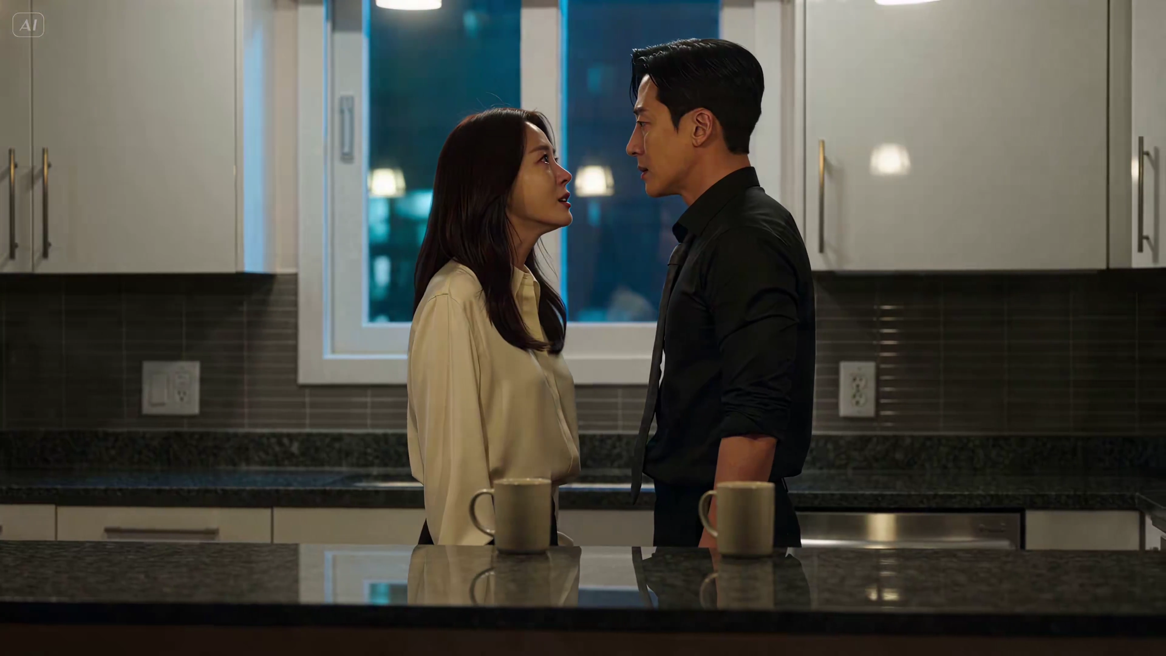 Silent Storm in a Modern Kitchen