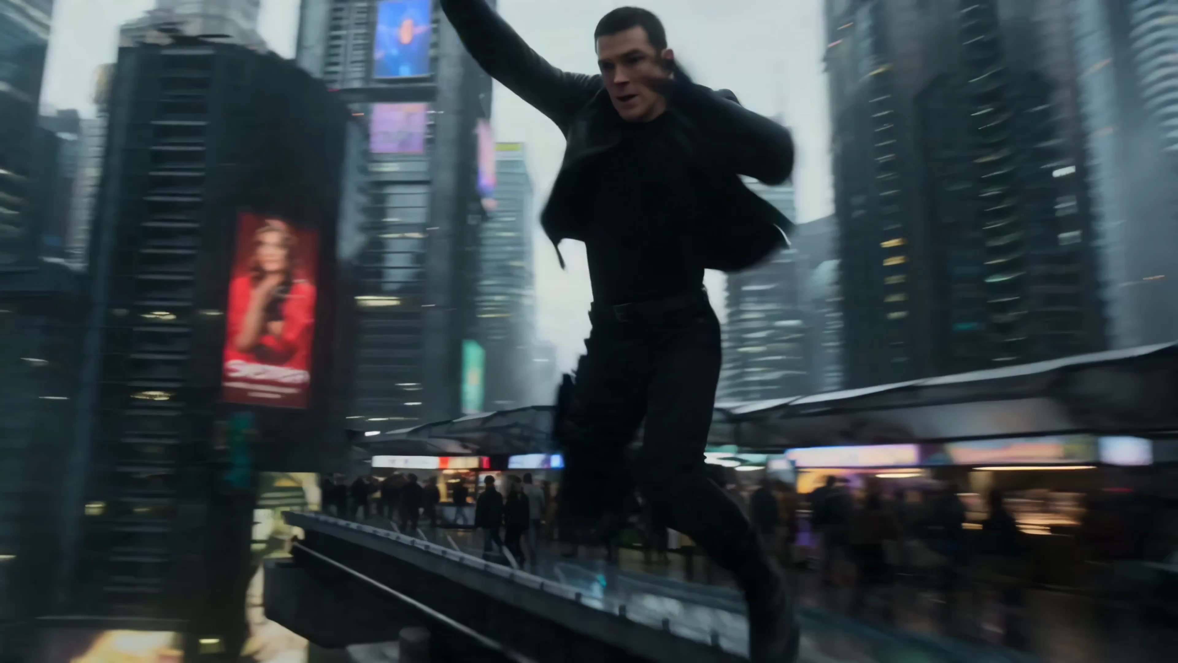 Neon Shadows and Drones: A Sci-Fi Escape