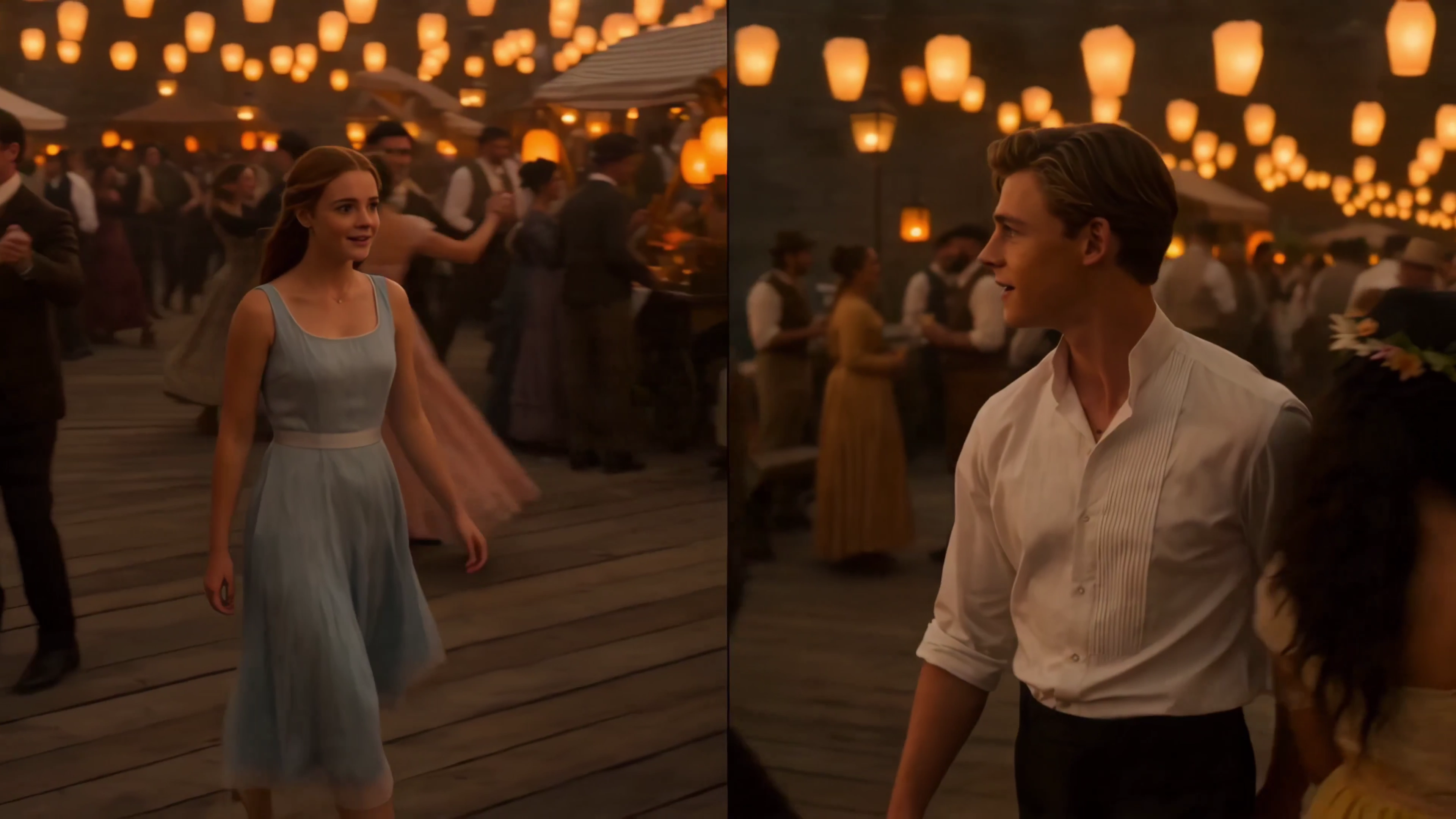 Parallel Eyes: Sunset Festival Love Across the Harbor