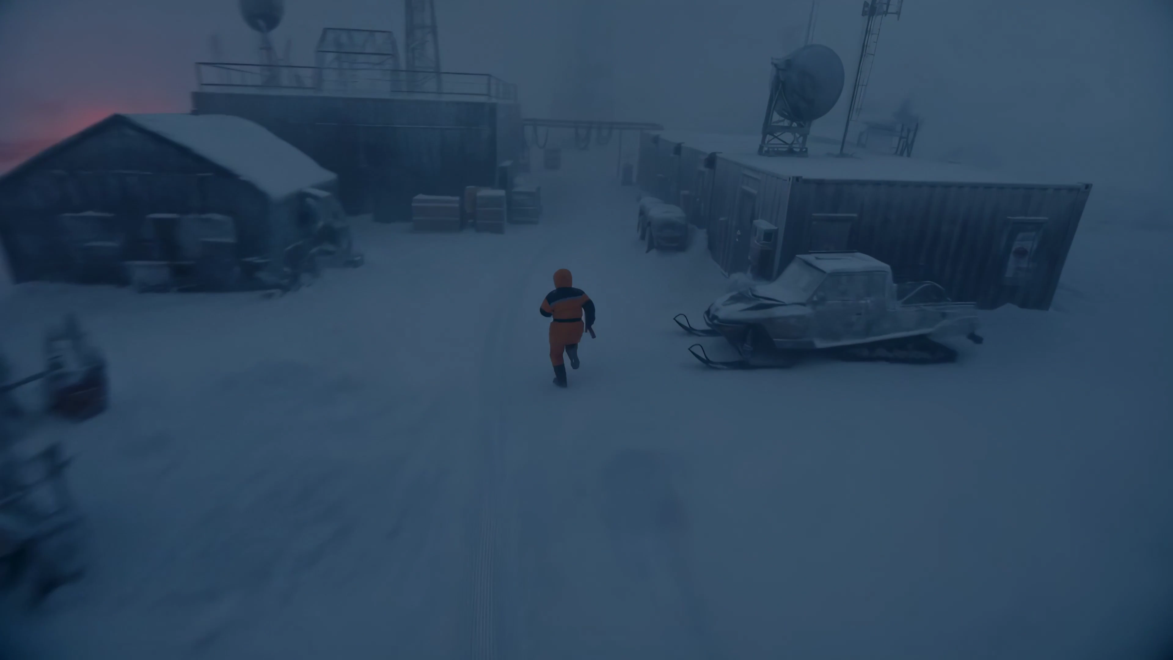 Flare and Frost: Survival Amid a Snowbound Horror