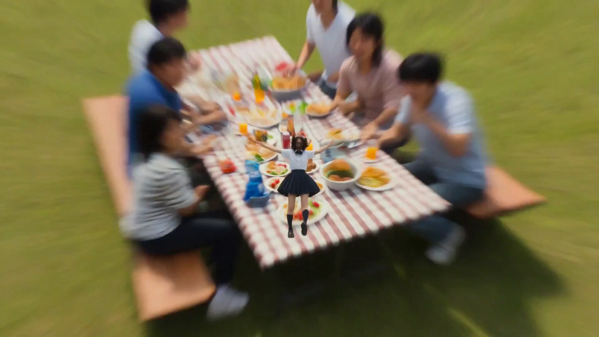 Epic Bee Ride: A Schoolgirl's Miniature Adventure